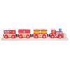 TH33b Rescue set - Houten Brandweerlocomotief met wagons