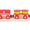 TH33b Rescue set - Houten Brandweerlocomotief met wagons - Afbeelding 3