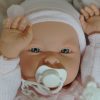Speen wit met speenketting passend voor babypoppen Antonio Juan - zie omschrijving tekst - Afbeelding 9