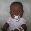 Speen wit met speenketting passend voor babypoppen Antonio Juan - zie omschrijving tekst - Afbeelding 7