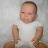 AD5h Levensechte Babypop soft body pop Roy in velours pakje lichtblauw 53 cm - Afbeelding 17