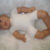 AD5h Levensechte Babypop soft body pop Roy in velours pakje lichtblauw 53 cm - Afbeelding 19