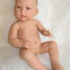 AD0b Levensechte Babypop Newborn Jongen fullbody blank 52 cm - Afbeelding 7