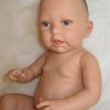 AD0b Levensechte Babypop Newborn Jongen fullbody blank 52 cm - Afbeelding 11