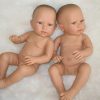 AD0b Levensechte Babypop Newborn Jongen fullbody blank 52 cm - Afbeelding 6