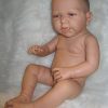 ADK1g Levensechte Babypop Newborn Jongen fullbody blank 52 cm in luier mutsje en slofjes - Afbeelding 7