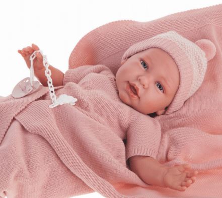 schuur Ambtenaren chocola AJ10a Antonio Juan Mijn eerste reborn baby grote babypop met kleding deken  en speen 52 cm – Selintoys