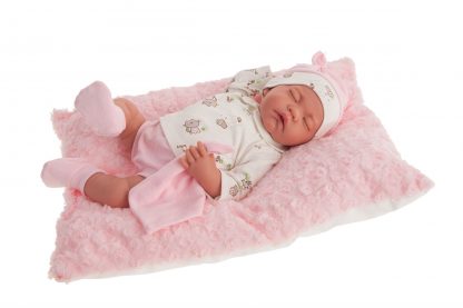 AJ15a Antonio Juan pop babypop softbody slapend met kleding en zacht kussen 40 cm - Afbeelding 3