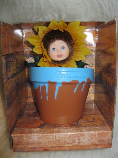 NG0 Anne Geddes flower pot baby - klein popje in bloempot - Afbeelding 2