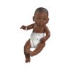 Paola Reina fullbody levensechte babypop donker jongetje 45 cm - Afbeelding 2