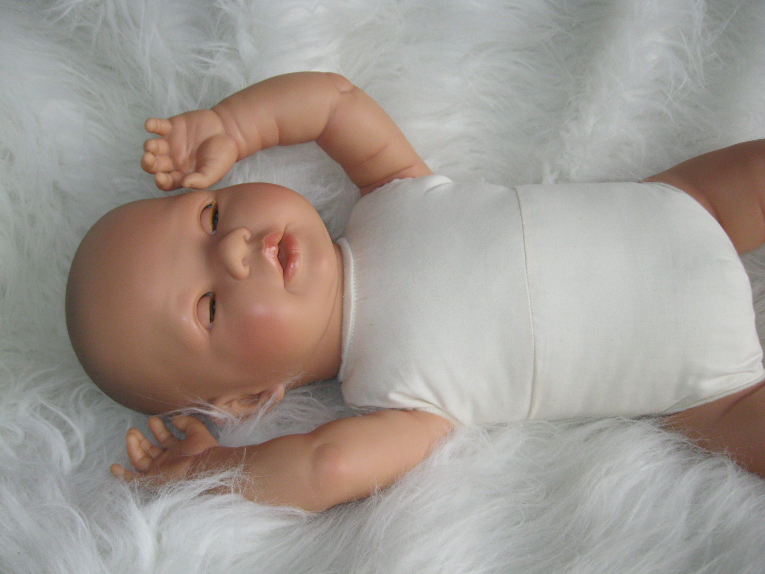 vorm worstelen rivier AD7 Levensechte Babypop softbody Lisa met slaapogen zonder kleding 52 cm –  Selintoys