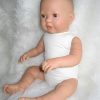 AD7d Levensechte Babypop soft body Lisa met slaapogen kleding en speen 52 cm - Afbeelding 12