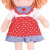 Bigjigs Stoffen pop Lappenpop Emily 32 cm - Afbeelding 4