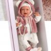 L13a Llorens babypop soft body vrolijk met geluid kleding en speen 42 cm - Afbeelding 6