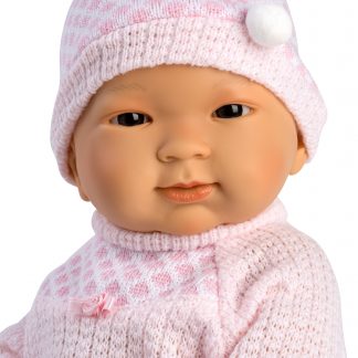 Adviseur vastleggen Perseus L07a Llorens levensechte babypop Aziatisch meisje fullbody met kleding en  speen 45 cm – Selintoys