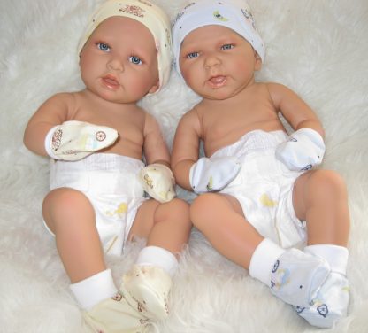 ADK1 Levensechte Babypop Newborn Jongen fullbody blank 52 cm in luier mutsje en slofjes - Afbeelding 14
