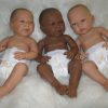 ADK1g Levensechte Babypop Newborn Jongen fullbody blank 52 cm in luier mutsje en slofjes - Afbeelding 17