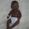 P03a Levensechte Babypop Newborn Meisje donker 52 cm - Afbeelding 14