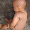 P13a Grote Babypop soft body getint  60 cm in roze kleding en speen - Afbeelding 17