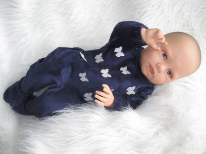 ADK0l Levensechte Babypop Newborn Meisje full body blank 52 cm in velours pakje - Afbeelding 12