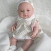 SB03c Berbesa fullbody babypop meisje blank met kleding en deken 42 cm - Afbeelding 27