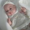 SB03c Berbesa fullbody babypop meisje blank met kleding en deken 42 cm
