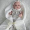 SB03c Berbesa fullbody babypop meisje blank met kleding en deken 42 cm - Afbeelding 24