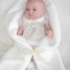 SB03c Berbesa fullbody babypop meisje blank met kleding en deken 42 cm - Afbeelding 23