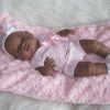 SB02 Berbesa fullbody babypop meisje donker met kleding en kussen 42 cm - Afbeelding 14