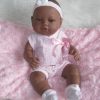 SB02 Berbesa fullbody babypop meisje donker met kleding en kussen 42 cm - Afbeelding 4