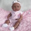 SB02 Berbesa fullbody babypop meisje donker met kleding en kussen 42 cm - Afbeelding 2
