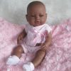 SB02 Berbesa fullbody babypop meisje donker met kleding en kussen 42 cm - Afbeelding 5