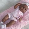 SB02 Berbesa fullbody babypop meisje donker met kleding en kussen 42 cm - Afbeelding 12