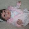 SB12a Berbesa soft body babypop met bruin haar met geluid en kleding en speen 42 cm - Afbeelding 7