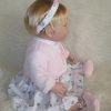 SB12c Berbesa soft body babypop met blond haar met geluid en kleding 42 cm - Afbeelding 4
