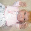 SB12c Berbesa soft body babypop met blond haar met geluid en kleding 42 cm - Afbeelding 8