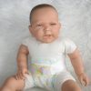 AD5h Levensechte Babypop soft body pop Roy in velours pakje lichtblauw 53 cm - Afbeelding 13