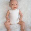 AD8m Levensechte Babypop Lily softbody met wafelpakje met hoofdband roze en speen 52 cm - Afbeelding 17