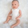 AD8m Levensechte Babypop Lily softbody met wafelpakje met hoofdband roze en speen 52 cm - Afbeelding 18