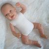 AD8m Levensechte Babypop Lily softbody met wafelpakje met hoofdband roze en speen 52 cm - Afbeelding 15