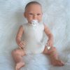 AD7l Levensechte Babypop softbody Lara met blauwe ogen met romper en speen - Afbeelding 12