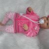 AD7m Levensechte Babypop softbody Lara met blauwe ogen met kleding en speen 52 cm - Afbeelding 33