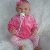 AD7m Levensechte Babypop softbody Lara met blauwe ogen met kleding en speen 52 cm - Afbeelding 14