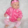 AD7m Levensechte Babypop softbody Lara met blauwe ogen met kleding en speen 52 cm - Afbeelding 20