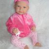 AD7m Levensechte Babypop softbody Lara met blauwe ogen met kleding en speen 52 cm - Afbeelding 10