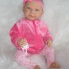 AD7m Levensechte Babypop softbody Lara met blauwe ogen met kleding en speen 52 cm - Afbeelding 6