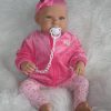 AD7m Levensechte Babypop softbody Lara met blauwe ogen met kleding en speen 52 cm - Afbeelding 13