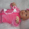AD8c Levensechte Babypop Kristina soft body blauwe ogen met roze kleding en speen 52 cm - Afbeelding 10