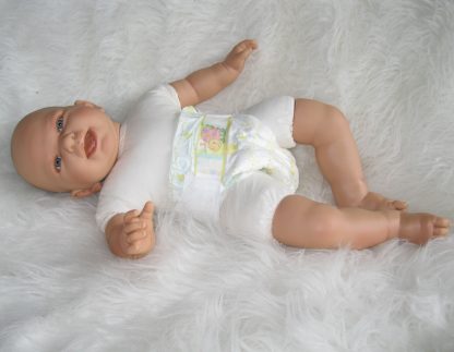 AD4 Levensechte Babypop softbody pop vrolijk zonder kleding 53 cm - Afbeelding 7