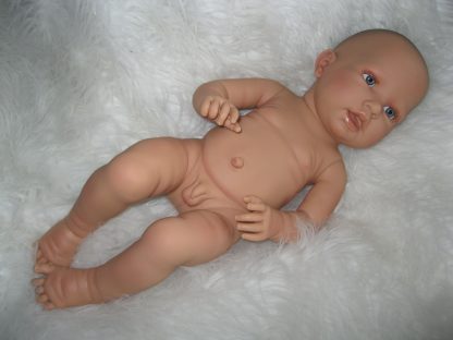ADK0o Levensechte Babypop Newborn Doro Jongen full body 52 cm in set en speen - Afbeelding 14